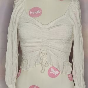 Hollister Ruched Cropped Top